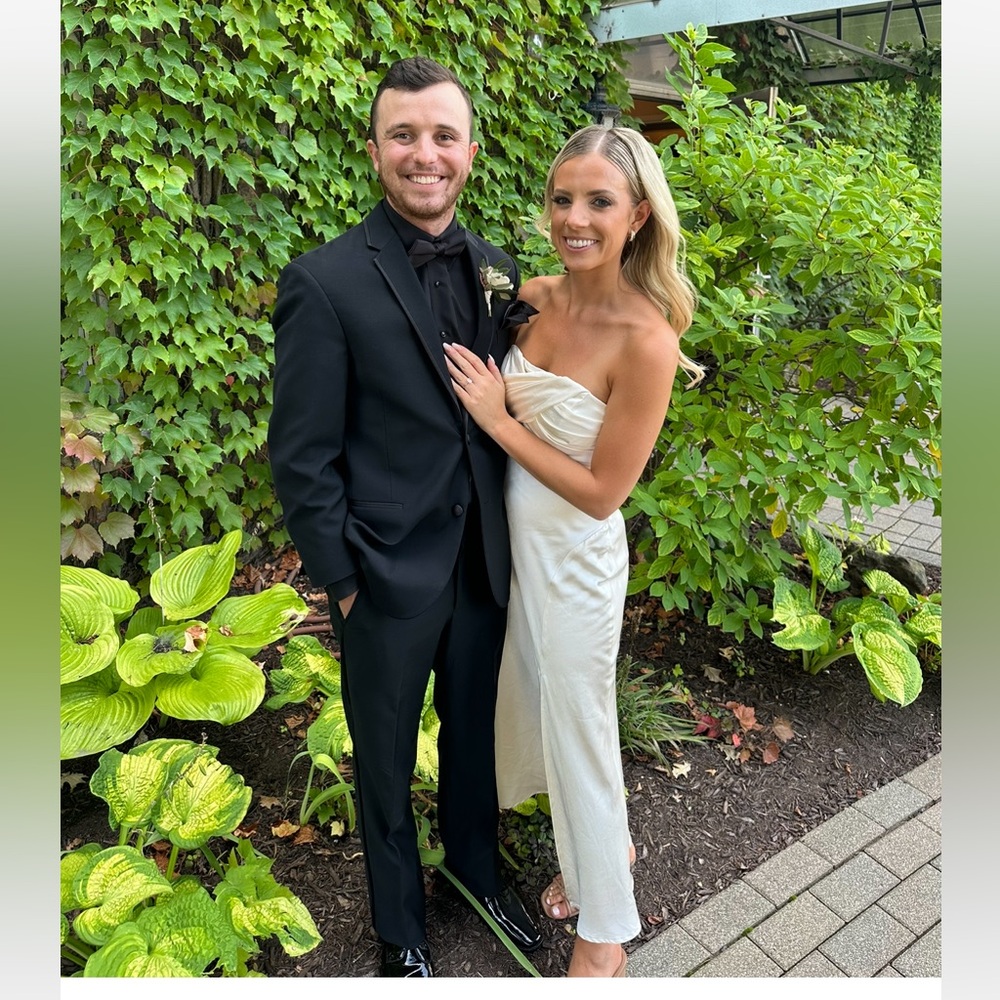 MAXI CHAMPAGNE SATIN DRESS HELLO MOLLY